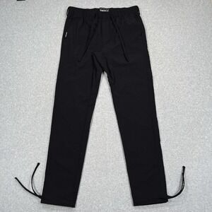 Coalatree Trailhead Adventure Pants Mens Medium Slim Black Ripstop Drawstring